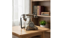 Vintage Antique Style Phone Decorative Retro Telephone Ornate Corded Desk Phone Old Fashioned for Collectors, Hotel Reception