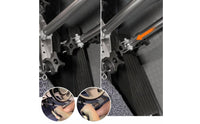 Stainless Steel Two-leverLever Driving Aid Storage Bag Included Disabled Driver Hand Control Chain Linked Car Hand Control Device All-Metal Construction
