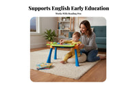 Multi-Functional Activity Desk Early Education Multi-Functional Activity Table Lights and Sounds Interactive Learning Table for Young Children, Kids