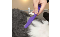 8 Pieces Pet Grooming Kit with Glove Textured Grip Grooming Kit with Massage Glove Fine-Tooth for Small Animals, Coat Care