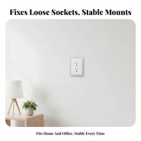 10 Pieces Easy Installation Stainless Steel Outlet Shim Provides Stable Support Outlet Spacer Shim Rust Resistant for Electricians, Handymen