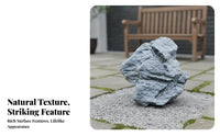 Lightweight PU Foam Landscape Rock Easy Installation PU Foam Fake Rock Long-Lasting Realistic Fake St Single All-Weather for Set Designers, Photographers, Yard, Patio, Pool Area, Photography Studio