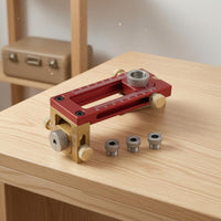Adjustable Drilling Positioning Guide Ruler Marked Drilling Jig Clamping Drill Guide