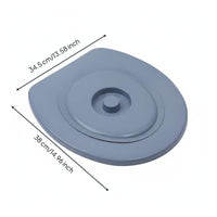 Bucket Toilet Seat Pressure Resistant Portable Commode Seat Sturdy Portable Toilet Cover for Construction Workers, Campers