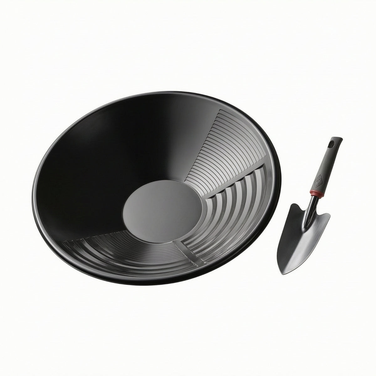 Prospecting Pan with Three Channels Efficient Gold Panning Basin Lightweight Prospecting Pan for Miners