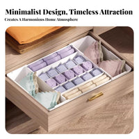 Adjustable Compartment Box Space Saving Drawer Organizer Stackable for Wardrobe