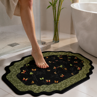 Diatomaceous Earth Bath Mat, Non-Slip Absorbent Quick Dry Shower Floor Mat for Home Bathroom
