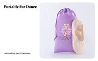 Lavender Ballet Slipper Bag Ballet Footwear Pouch Portable Dance Pouch for Ballerinas, Dancers