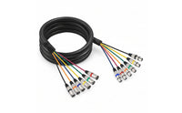 Color-Coded 6-Channel XLR Snake Cable for Musicians, Sound Reinforcement