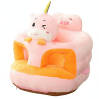 Anti-Fall Design Plush creature Sit-up Trainer Cute Cartoon design Plush creature Learning Chair Upright Seating Support Toddler Sofa Soft and Comfortable for Infants, Toddlers, Expecting Mothers, Playroom, Living Room
