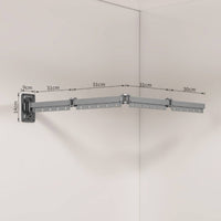 Foldable Drying Rack with Articulated Arm Sturdy Wall Mounted Drying Rack Long-Lasting Clothes Hanger Rust Resistant for Bathroom