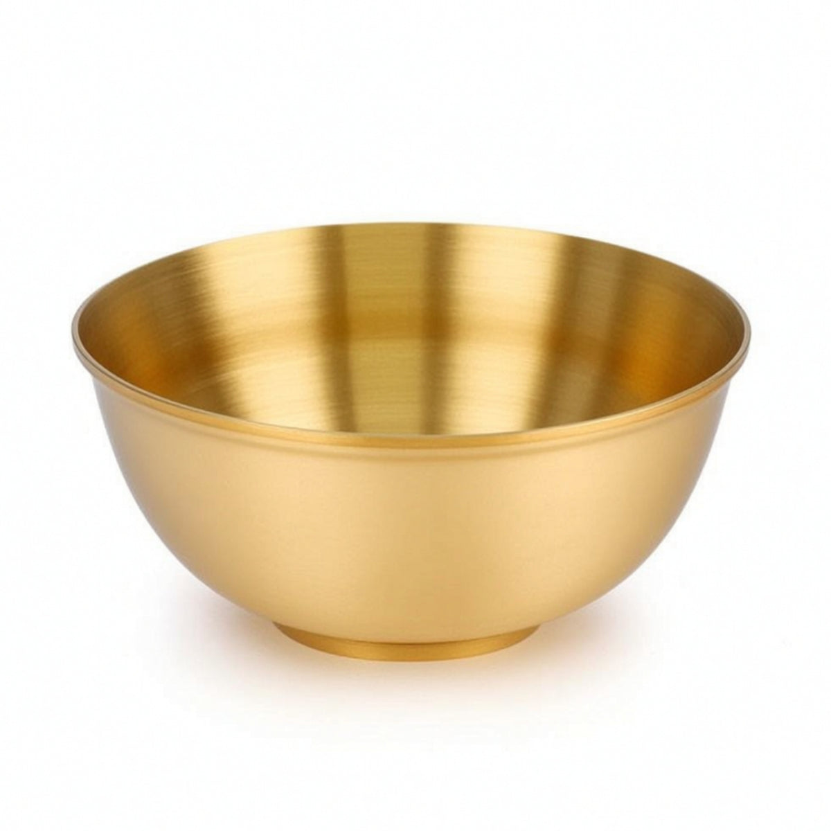 Brass Bowl Polished Offering Bowl Shiny Vessel for Meditation Corner