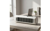 Rechargeable Desk Fan with Phone Holder Compact Wall Mount Fan with Phone Holder Personal Air Circulator Cool for Kitchen
