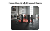 MMA Eight-Sided Cage Heavy Duty Competition Fighting Arena Professional Freestanding Fighting Cage for Gym Owners, Athletes, Training Center