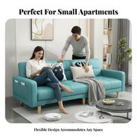 2-in-1 Design Folding Sofa Bed Space-Saving Living Room Furniture Easy Conversion transformable Couch Performance material for Apartment Dwellers, Guest Hosts, Home Office Workers