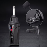 Saxophone Audio Pickup with Gooseneck Rechargeable Wireless Ultra-High Frequency Audio Pickup System Portable Plug-and-Play