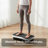 Wireless Controller Control Vibration Plate Machine & Toning Whole Body Vibration Platform Adjustable Speed Settings Body Shaker Machine Anti-Slip Surface for Home Users, Beginners, Adults, Living Room, Office
