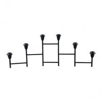 Wrought Iron Candle Holder Multi-Head Foldable Candle Holder Stable