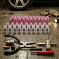 40 Pieces Tubeless Tire Repair Kit Cap Tire Plug Kit Easy to Use Vehicle Maintenance for Cars, Electric Bikes