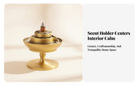 Lustrous Finish Backflow Scent Disperser Backflow Scent Holder Home Decor Layered Design for Indoor Use
