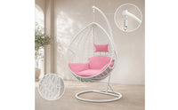 Indoor Hanging Egg Chair with Stand Single-Person Egg Swing Chair with Stand Comfortable Furniture Modern for Living Room