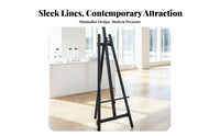 Metal Tripod Poster Stand Sturdy Floor Standing Sign Holder Versatile Adjustable Display Easel for Artists, Presentations, Art Galleries, Weddings