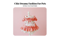 Lolita Design Puppy Dress Bowknot Accent Pet Maid Dress Lace Details Puppy Maid Costume for Cats, Dogs, Spring, Parties, Photoshoots