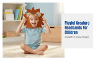 Animal Ear Headband, Non-Woven Fabric, Lion, Rabbit, Giraffe, Kids Role Play, Party Decoration