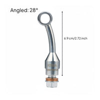 Multi-Angle Options Stainless Steel Banjo Extender CNC Machined Brake Hose Banjo Fitting for DIY Mechanics