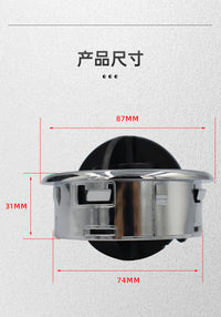 Universal Air Vent for Yachts, Buses, RVs with Rotary Control, Round Ceiling Vent