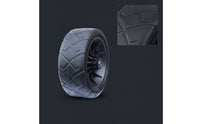 Rough-Terrain Wheel Treaded Wheel with Grip Design Wide-Profile for Market Stalls