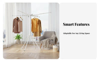 Foldable Clothes Horse Space-Saving Foldable Rotary Clothes Rack for Families
