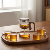 Infuser Teapot Set Transparent Teapot with Lid Tableware with Teacups