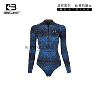 BestDive潜好 2mm星辰系列超弹比基尼自由潜水湿衣保暖连体潜水服.
