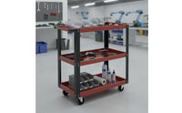 Rolling Tool Utility-Trolley-Tier Mobile Storage Cart Versatile for Garage