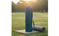 Exercise Mat Bag Adjustable Shoulder Strap Exercise Mat Storage Bag Wet Pocket Compartment Sports Accessory for Yogis, Pilates Enthusiasts, Gym