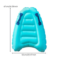 Side Handles Aquatic Play Item Tropical Style Inflatable Surfboard Toy
