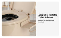 Portable Potty with Inner Container Comfortable Seat Bedside Toilet