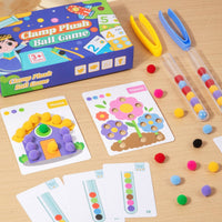 Clamp and Sort Game Fine Motor Skills Soft Ball Sorting Toy Educational
