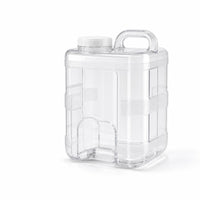 Handled Top Water Hose Set Screw Cap Water Dispenser Container Portable Clear for Outdoor Use