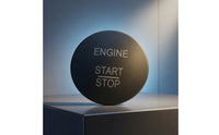 Keyless Go Start-Stop Ignition Button OEM Keyless Push Start Button Direct Replacement Brushed Metal for Car Owners, Dashboard