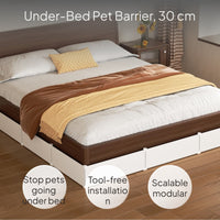 Bed Gap Guard Pet Barrier Adjustable Panel Easy Assembly