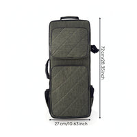 Double flutes Carry Bag Padded flutes Bag Zippered Case with Shoulder Strap for School