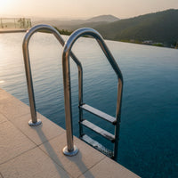 Pool Steps with Handrails Direct-Install Stainless Steel Pool Ladder Anti-Slip