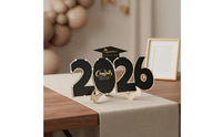Graduation Sign Board Tabletop Display Graduation Autograph Board Wood Desktop Ornament for Ceremony