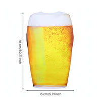 Beer Mug Costume Printed Beer Stein Costume Lightweight for Halloween, Cosplay