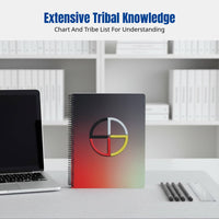 Indigenous-Themed Yearly Planner, Creative Cultural Design, Coil Bound Notebook, Monthly & Annual Organizer