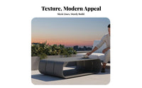 Weather-Resistant Multi-Piece Lounge collection Modern Design 4-Piece Sofa and Armchair Set Sturdy Construction Patio Seating Easy Maintenance for Property Developers, Hotel Managers, Garden, Backyard, Terrace, waterside