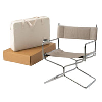 Foldable Design lowsilhouette Folding Chair Nordic aesthetic Portable Seating Lightweight Outdoor Furniture Comfortable for Campers, al fresco mealkers, Spectators, Camping, Balcony, Outdoors, al fresco meal