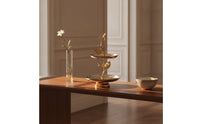 Two-Tier Serving Stand Decorative Tiered Serving Tray Easy to Clean Jewelry Display Holder for Hosts, Tabletop, Parties, Weddings